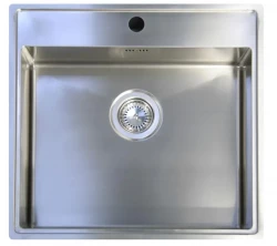 ABK Bingara inox pomivalno korito 50x40cm z odprtino za pipo, vgradnja na ravni površini C1BIN05FVI