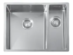 ABK Bingara 1,5 inox pomivalno korito 34x40+15x40 cm za vgradnjo v ravnino, podgradnjo in nadgradnjo BIN3415FVI