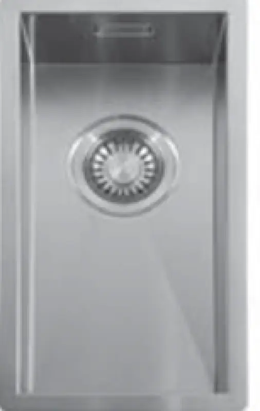 ABK Baronga majhen nerjaveče jeklo pomivalno korito 20x40 cm za vgradnjo, podgradnjo in nadgradnjo BAR20FVI