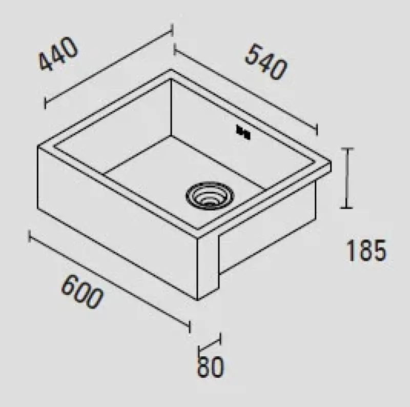 ABK Baronga 6054f vmesno korito farmhouse z dodelano sprednjo stranjo 1150424037
