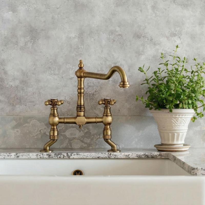 Nostalgische kuhinjska pipa Bronasta V1979BRST