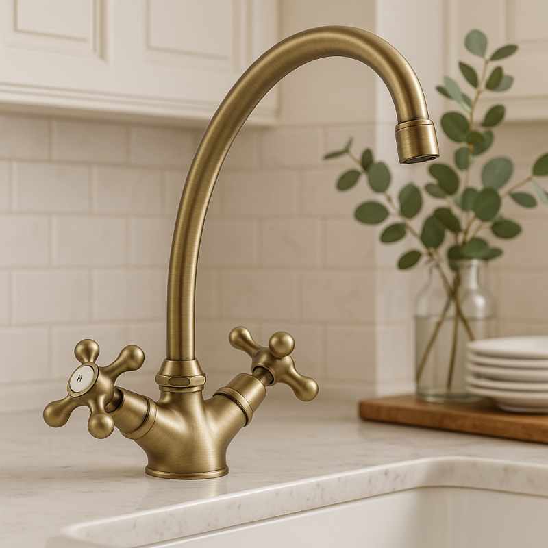 Nostalgische kuhinjska pipa V1900 Bronasta