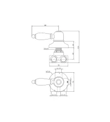 Huber Croisette Prestavna Pipa Bron 1/2 CS00027027