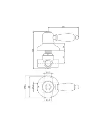 Huber Croisette Preklopni ventil Bron 1/2 653.CS01H.BA