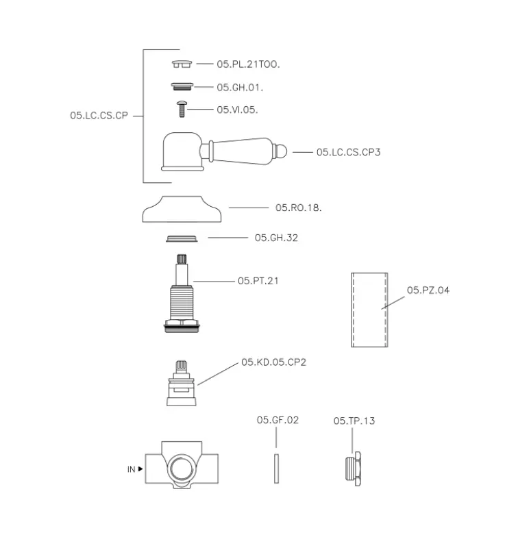 Huber Croisette Preklopni ventil Bron 1/2 653.CS01H.BA