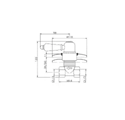 Huber Croisette Vgradni Zaporni Ventil Bron CS00031027