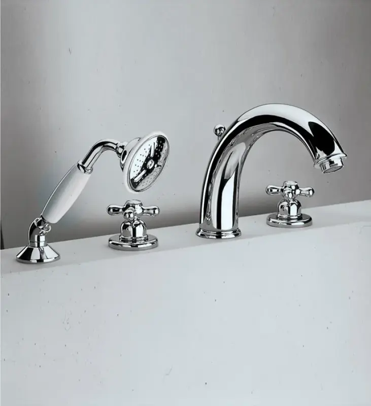 Huber Croisette 4-luknjasta termostatska kadna pipa Bronasta CST7601027