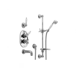 Huber Croisette Vgrajena Termostatska Kopalna/Tuš Set Krom 914.CS01H.CR
