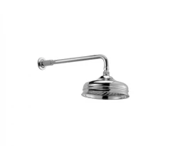 Huber Nostalgijska Deževna Prha 20cm Krom z zidnim nosilcem 611.02H.CR