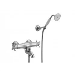 Huber Victoriaanse Thermostatische Badkraan met douchegarnituur Chroom/Goud VTD270107G
