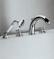 Huber Croisette 4-luknjična kopalniška pipa Termostatska Krom/Zlato CST760107G