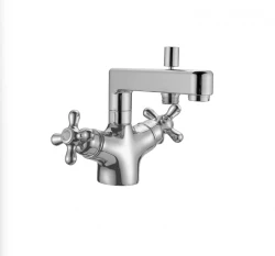 Huber Croisette Badthermostaatkraan Chroom/Goud CST620107G