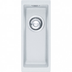 Franke Sirius 2 S2D 110.16 plastično majhno belo pomivalno korito 16x41cm vgradnja 125.0252.233