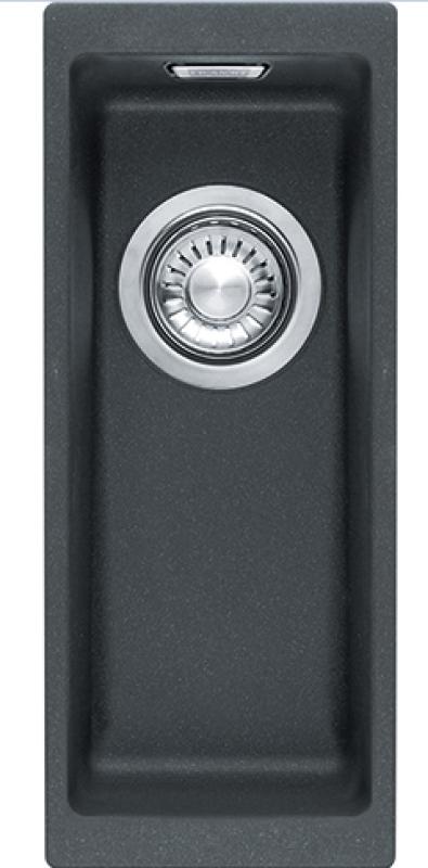 Franke Sirius 2 S2D 110.16 plastično črno pomivalno korito 16x41cm vgradnja 125.0252.231