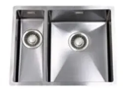 ABK Bingara poldruga inox pomivalno korito 15x40+34x40 cm za vgradnjo v nivoju, spodnjo in zgornjo vgradnjo BIN1534FVI
