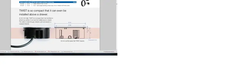 Bachmann Twist kuhinjska vtičnica v delovni plošči nerjaveče jeklo dvojna 008749