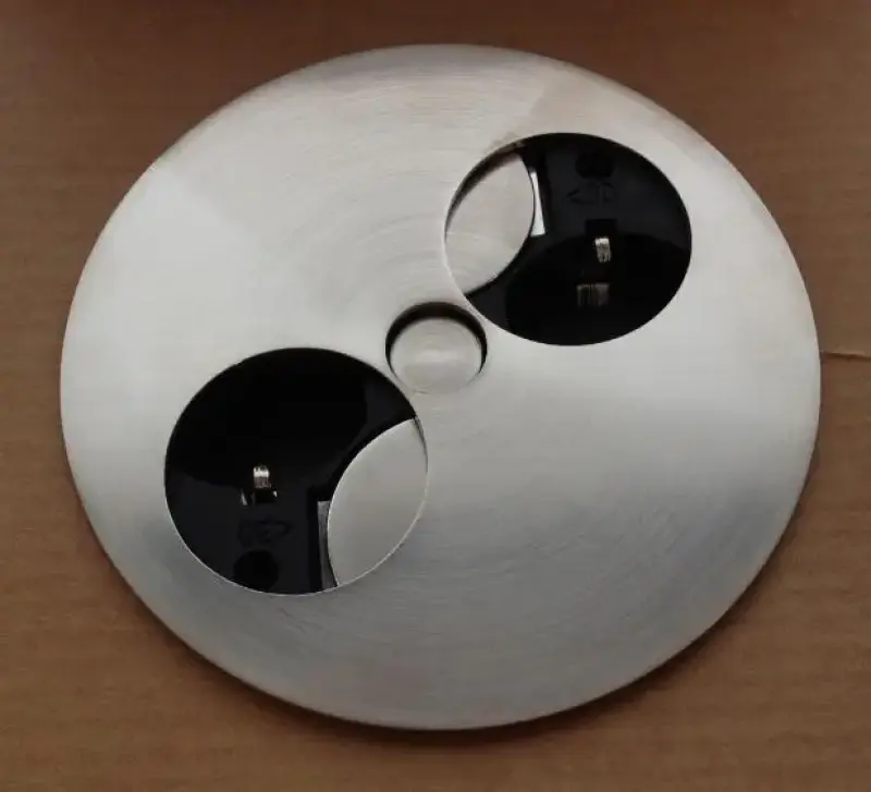 Bachmann Twist kuhinjska vtičnica v delovni plošči nerjaveče jeklo dvojna 008749