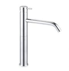 Waterevolution Flow umivalnikova pipa visok izliv za umivalnike vključno s klik čepom krom T11501