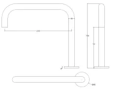 Waterevolution Flow 2-luknjasta umivalniška pipa krom T112H01