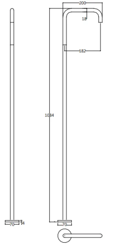 Waterevolution Flow samostoječa umivalniška pipa z infrardečim senzorjem na baterije krom 1207925212