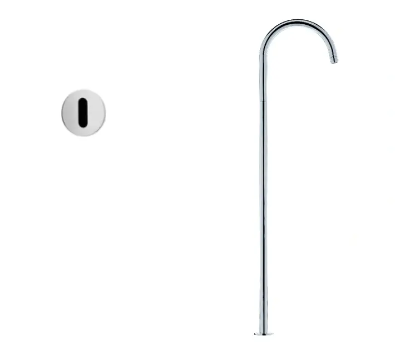 Waterevolution Flow samostoječa umivalniška pipa z infrardečim senzorjem na baterije krom 1207925222