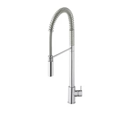 Waterevolution Flow semi-profesionalna kuhinjska pipa kromirana s kolono in vzmetjo T15701