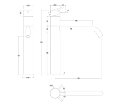 Waterevolution Flow kuhinjska pipa mat bela T150BR