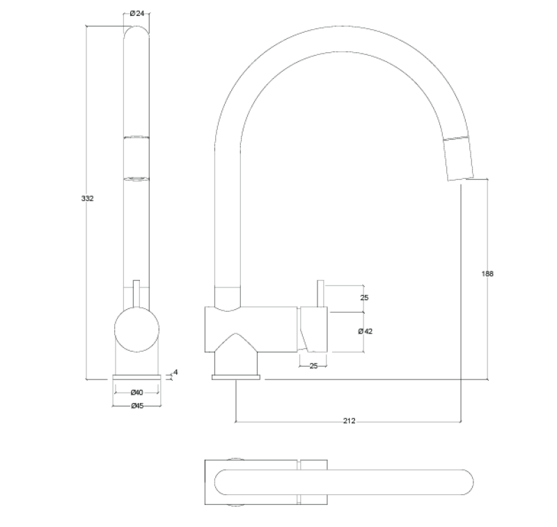 Waterevolution Flow keukenmengkraan mat wit met uittrekbare uitloop T155BR