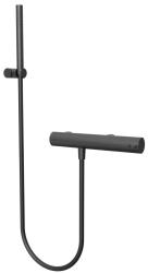 Waterevolution Flow douchthermostaat met doucheset zwart T140TPR