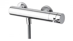 Waterevolution Flow douchthermostaat met doucheset zwart T140TPR
