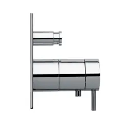 Waterevolution Flow inbouwdouchethermostaat met 2 uitgangen mat wit T132TBBR