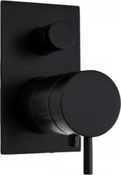 Waterevolution Flow inbouwdouchethermostaat met 2 uitgangen mat zwart T132TBPR