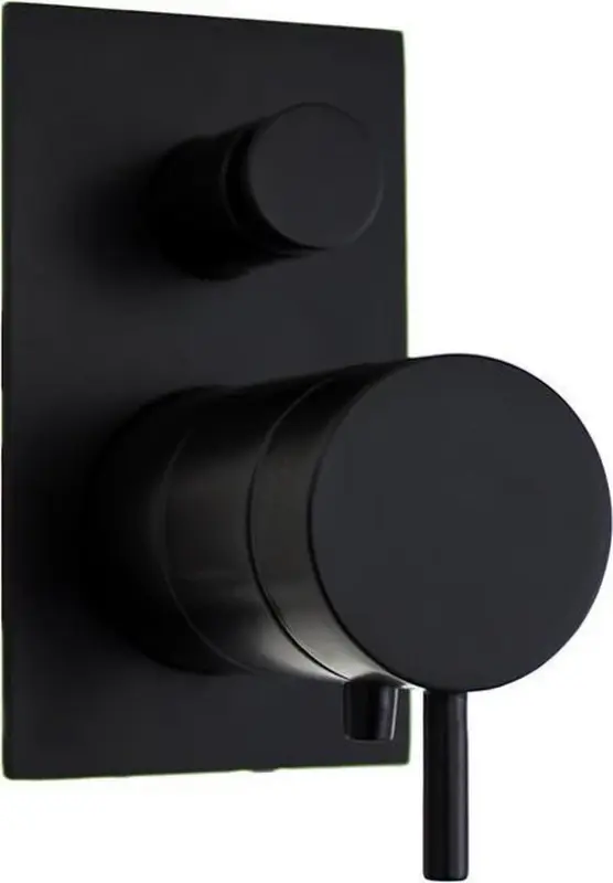 Waterevolution Flow inbouwdouchethermostaat met 2 uitgangen mat zwart T132TBPR