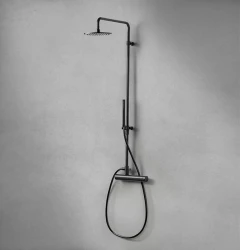 Waterevolution Flow tuš kombinacija s termostatom in dežno prho, mat črna T141TPR