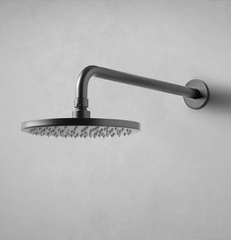 Waterevolution Flow glavna tuš kabina 200 mm s priključkom na steno, mat črna T1641PR