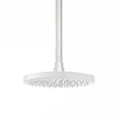 Waterevolution Flow regendouche 200mm met plafondaansluiting mat wit T1642BR