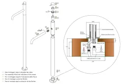 Waterevolution Flow prostostoječa umivalniška armatura mat bela T113BR