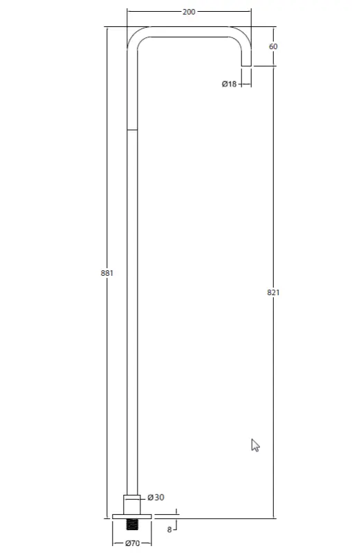 Waterevolution Flow Samostojna umivalna pipa Izliv Mat črna T1.676.PR