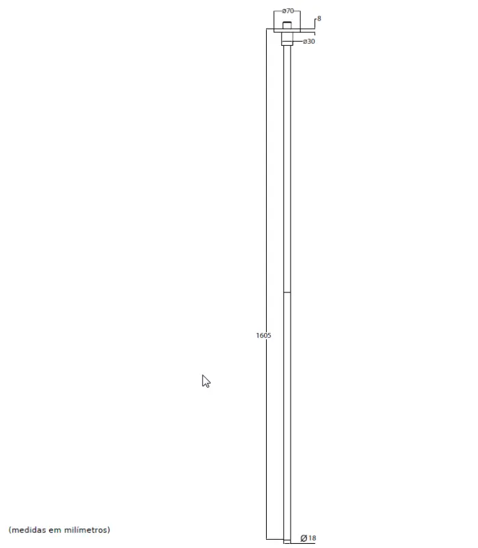 Waterevolution Flow plafond wastafelkraan uitloop mat črna T1678PR