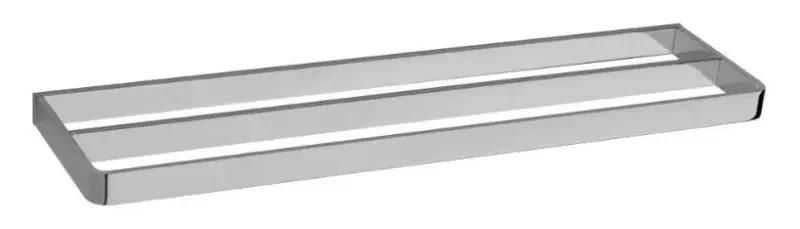 Waterevolution Deep dubbele handdoekhouder 60 cm krom A212D01