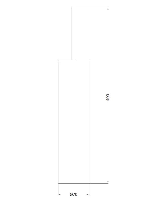 Waterevolution Deep stojalo za straniščno ščetko krom A24001