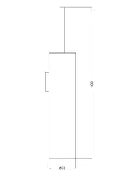 Waterevolution Deep toiletborstelset wand chroom A24101