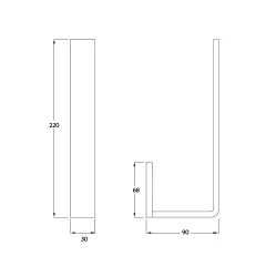Waterevolution Deep reserve wc-rolhouder RVS A232IE