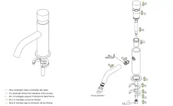 Waterevolution Flow Fonteinkraan zelfsluitend mat zwart T110TPPR