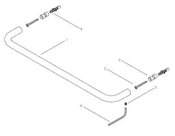 Waterevolution flow handdoekhouder 35cm mat črna A111PR