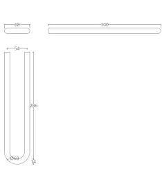 Waterevolution flow brisač nosilec krom A11501