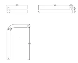Waterevolution Flow Toiletni nosilec za rolo brez pokrova krom A13001