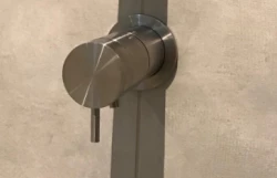 Waterevolution Flow ingebouwde douchthermostaat massief RVS met ronde rozet T142TBIE 1208816582