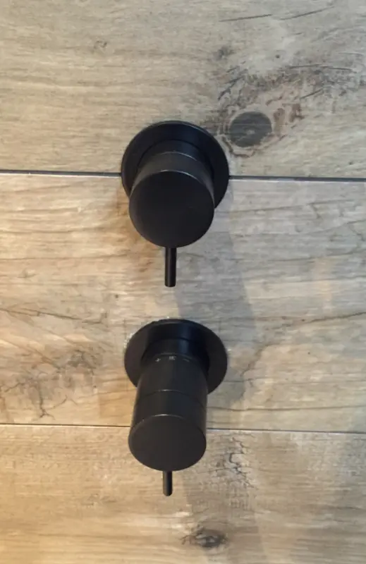 Waterevolution Flow inbouw doucheset mat črna s termostatom, deževno prho in ročno prho 1208846402