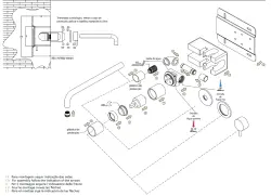 Waterevolution Flow ingebouwde wastafelkraan met afdekplaat mat wit met uitloop 15cm T1161BBR-15